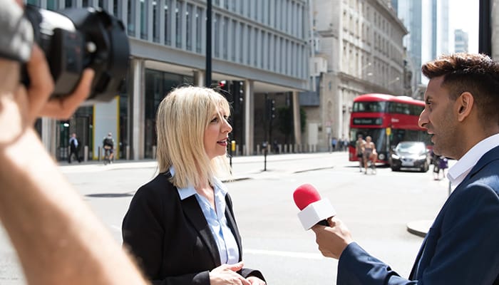 TV reporter successful